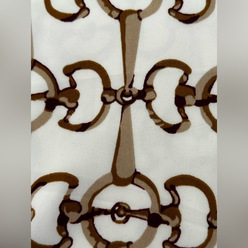 Ralph Lauren Horse-Bit Pattern Camisole Cream/Tan S - Picture 3 of 6
